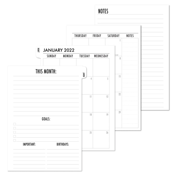 2025 FITS Louis Vuitton Agenda PM  / MM  Calendar Refill Fits  6 Ring LV Agenda - Picture 12 of 12